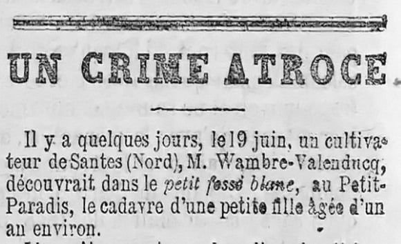 Une Affaire d&rsquo;Infanticide à Lille en 1888 – Dernier épisode