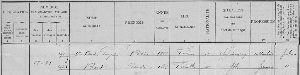 1926 Fromelles Rosine et sa fille Marie