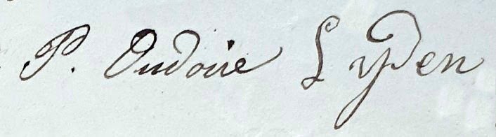 signatures de Pauline et Louis